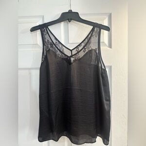 Maurices Black Lace Camisole Top